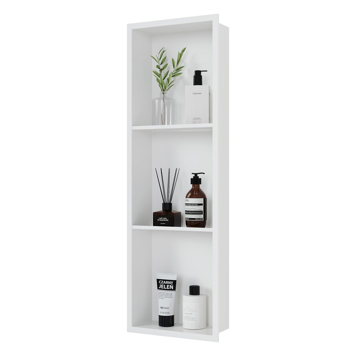 Three-Tier Stainless Recessed Shower Wall Niche