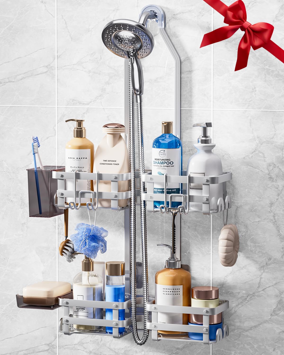 Shower Caddy Over Head Metal Rust Proof Organizer