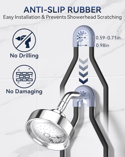 YASONIC Never Rust Hanging Shower Caddy Aluminum Organizer