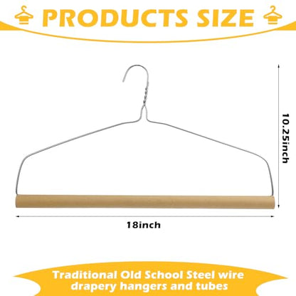 Heavy Duty Steel Wire Drapery Hangers 18 Inch Strong