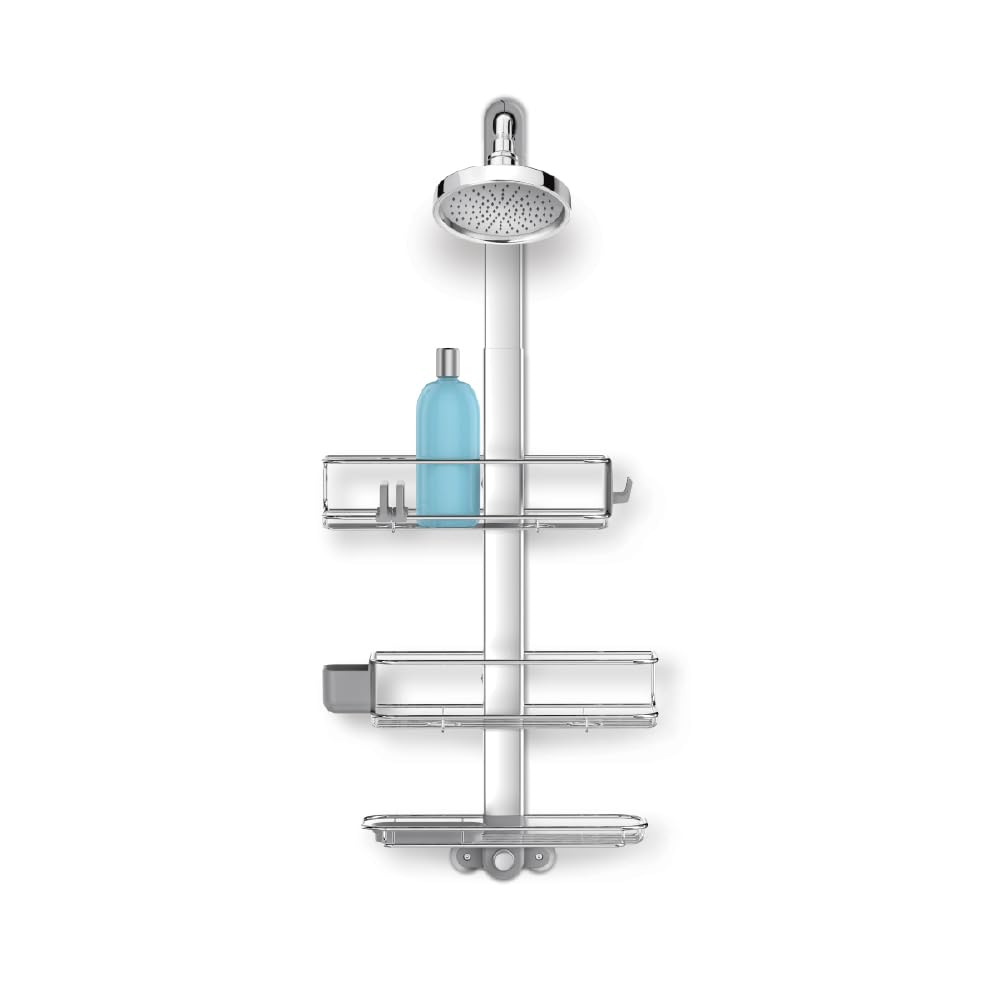 Adjustable Shower Caddy Rust Resistant Bathroom Organizer