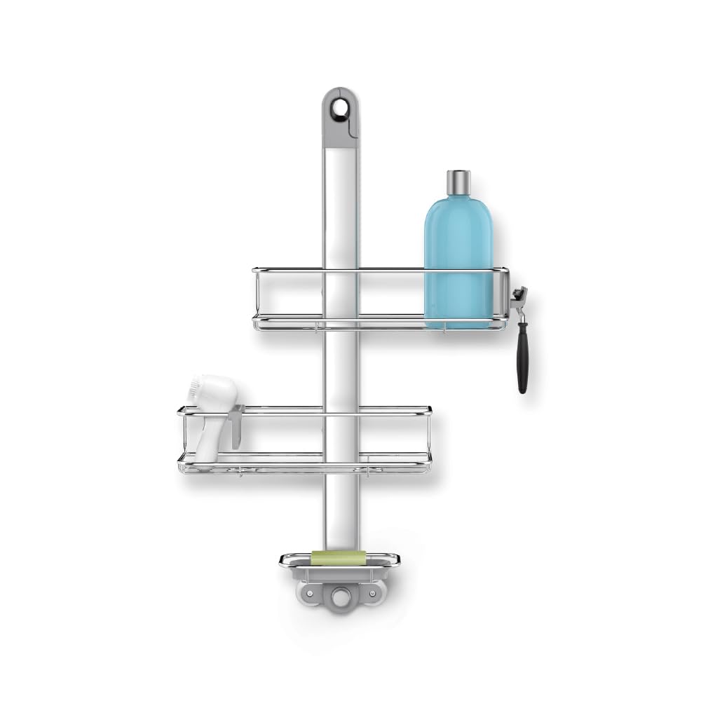 Adjustable Shower Caddy Rust Resistant Bathroom Organizer