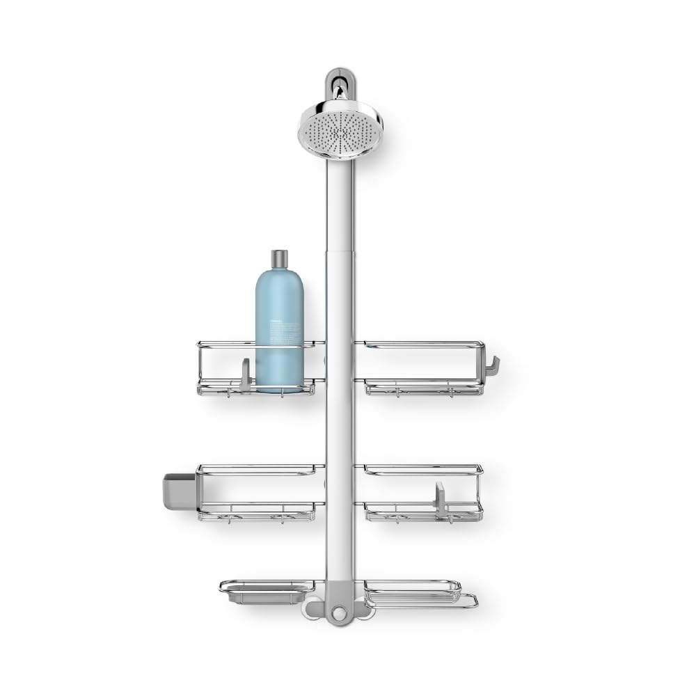 Adjustable Shower Caddy Rust Resistant Bathroom Organizer