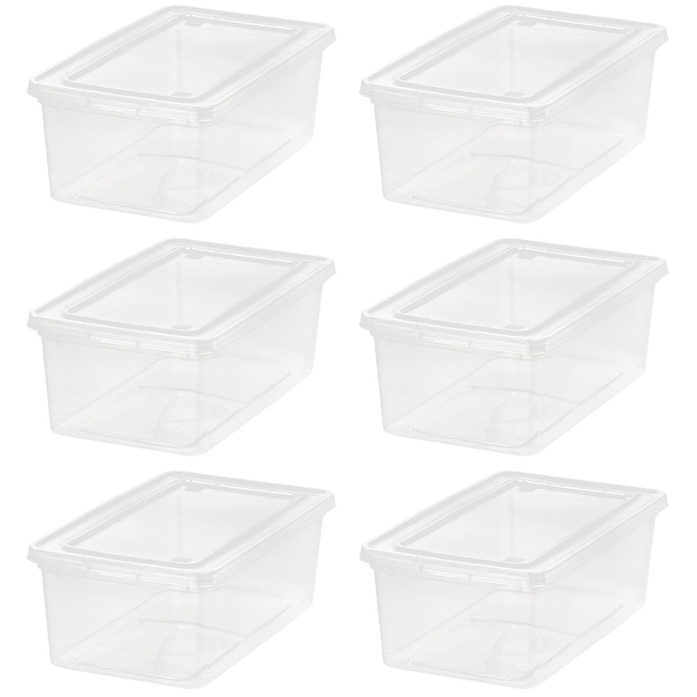 Stackable Weatherproof Plastic Storage Box with Lid Blue