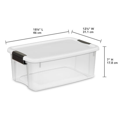 Stackable Clear Latching Storage Box Heavy Duty Organizer
