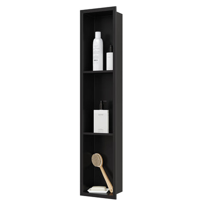 Three-Tier Stainless Recessed Shower Wall Niche