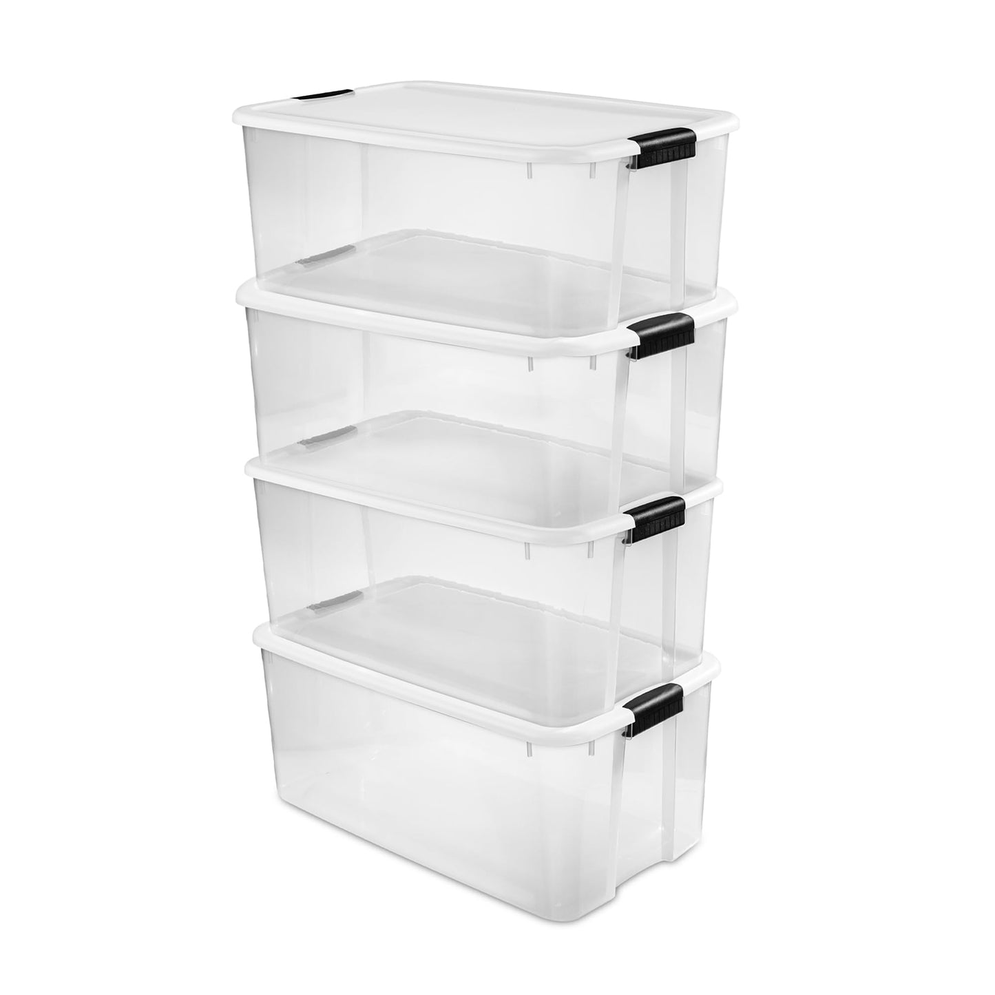 Stackable Clear Latching Storage Box Heavy Duty Organizer