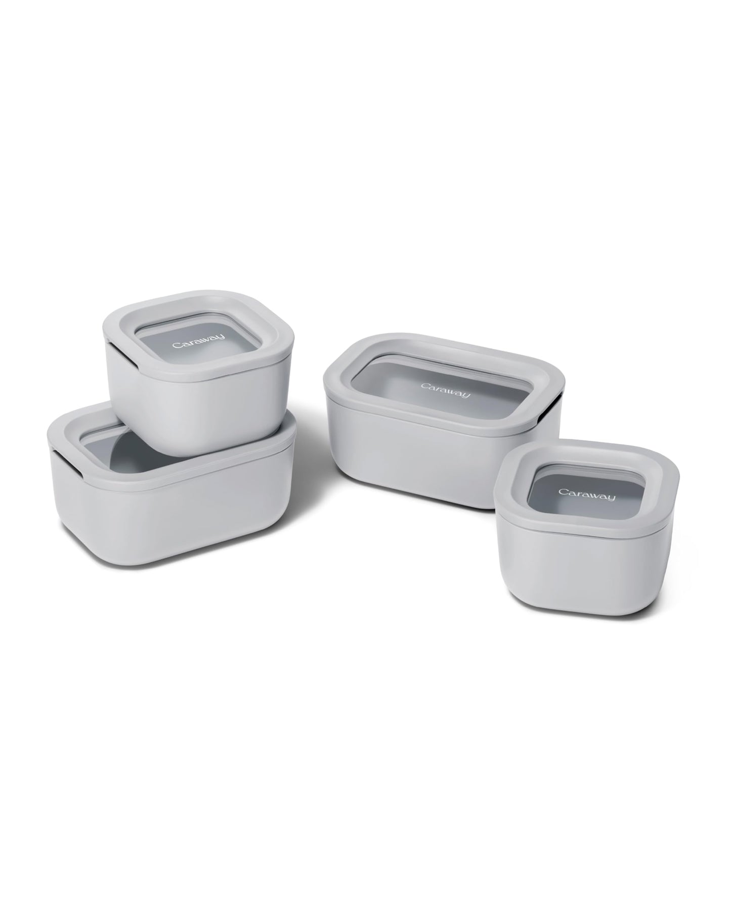 Glass Food Storage Set Ceramic Coated Lids Lunch Box Safe