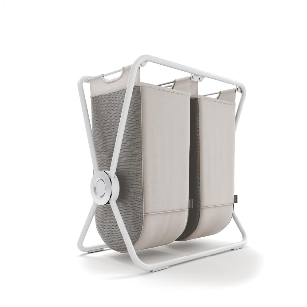Double X Frame Laundry Hamper with Removable Bags Handles