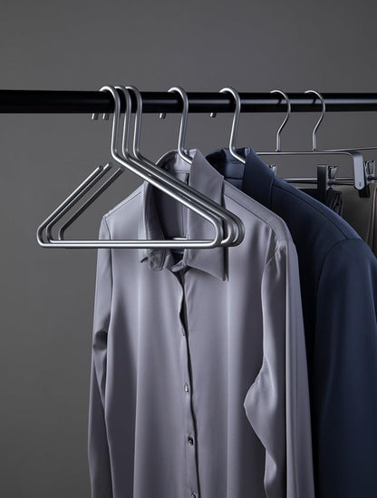 Slim Aluminum Non Slip Space Saving Clothes Hangers