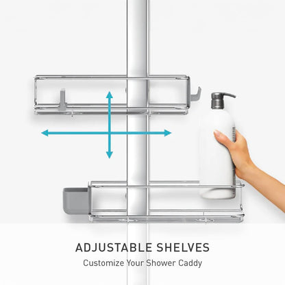 Adjustable Shower Caddy Rust Resistant Bathroom Organizer