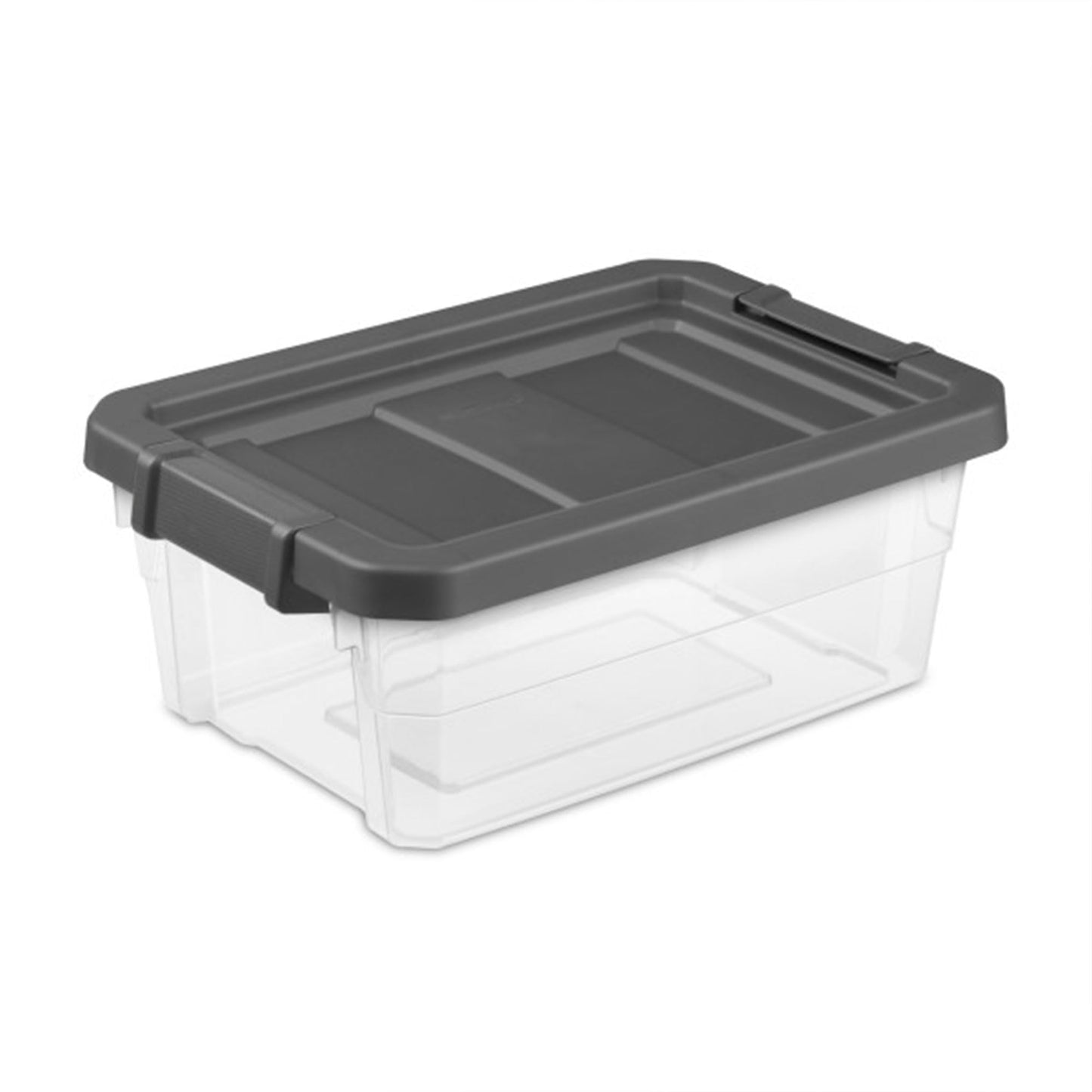 Stackable Clear Storage Bins with Latching Lids