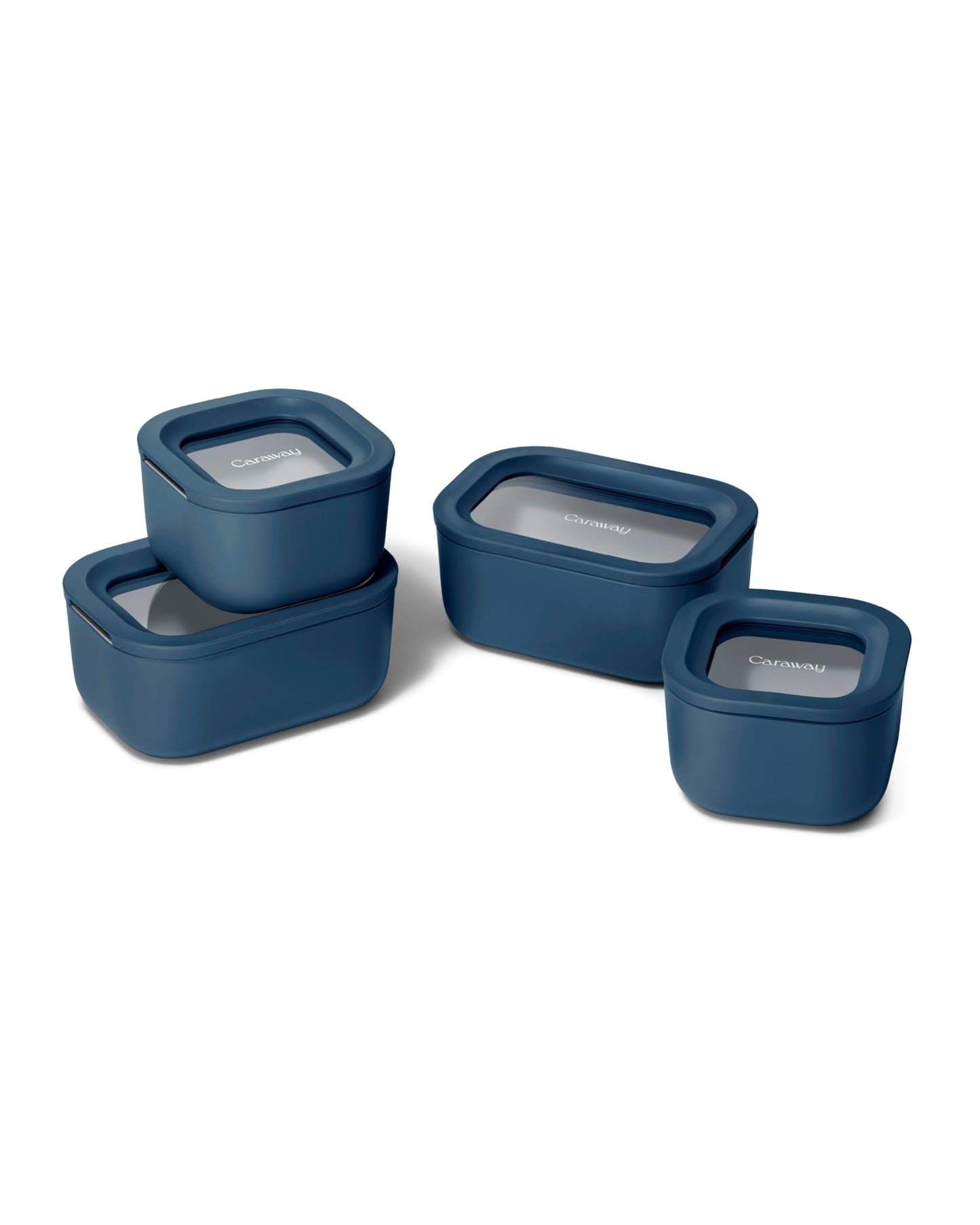 Glass Food Storage Set Ceramic Coated Lids Lunch Box Safe