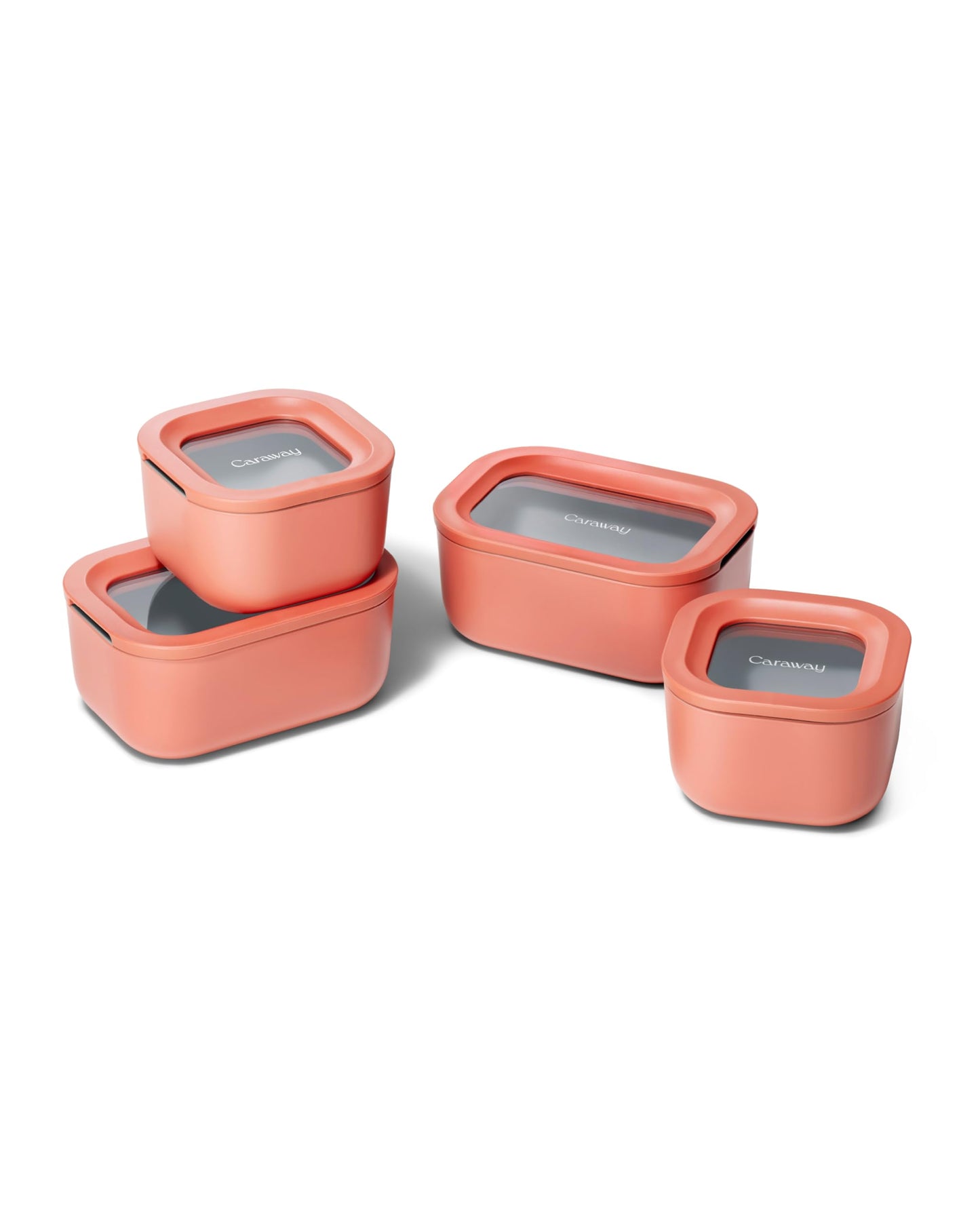 Glass Food Storage Set Ceramic Coated Lids Lunch Box Safe