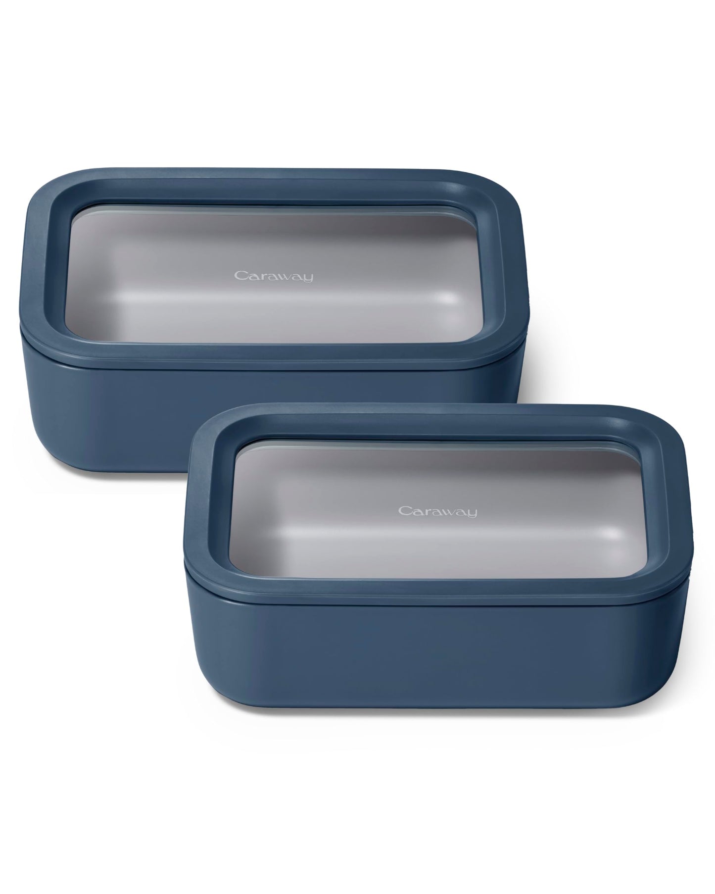 Glass Food Storage Set Ceramic Coated Lids Microwave Safe