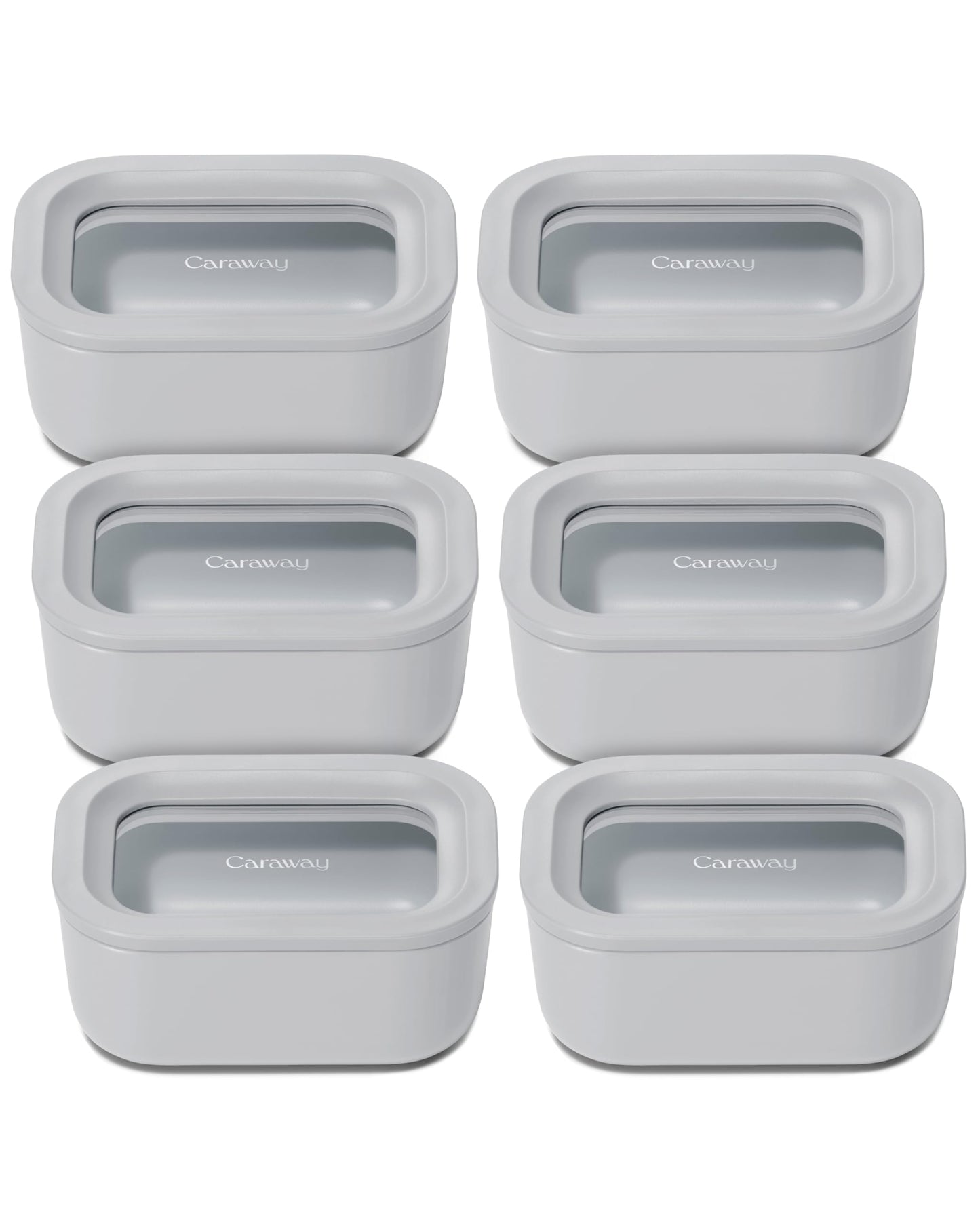 Glass Food Storage Set Ceramic Coated Lids Microwave Safe