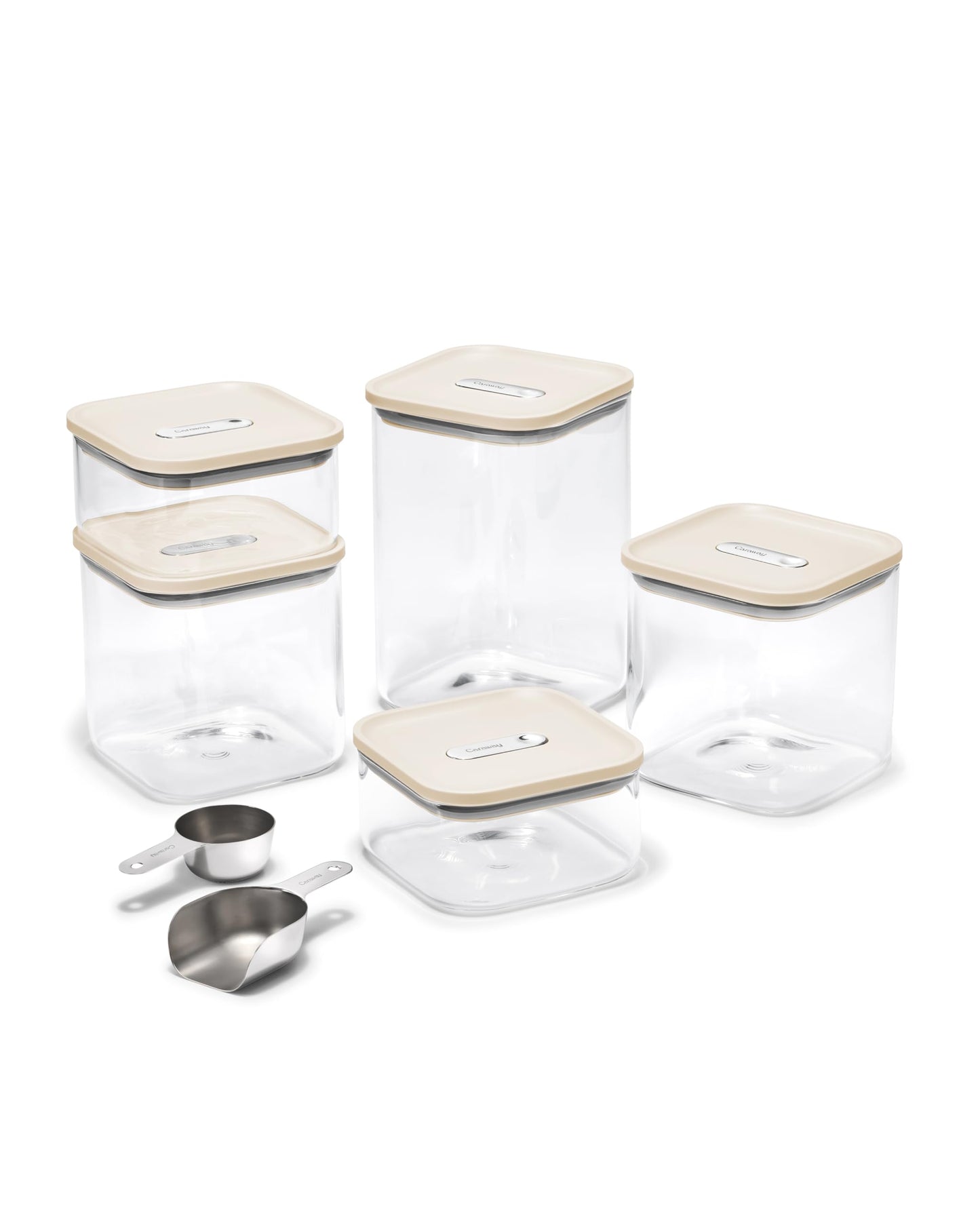 Airtight Glass Food Storage Containers with Stackable Lids