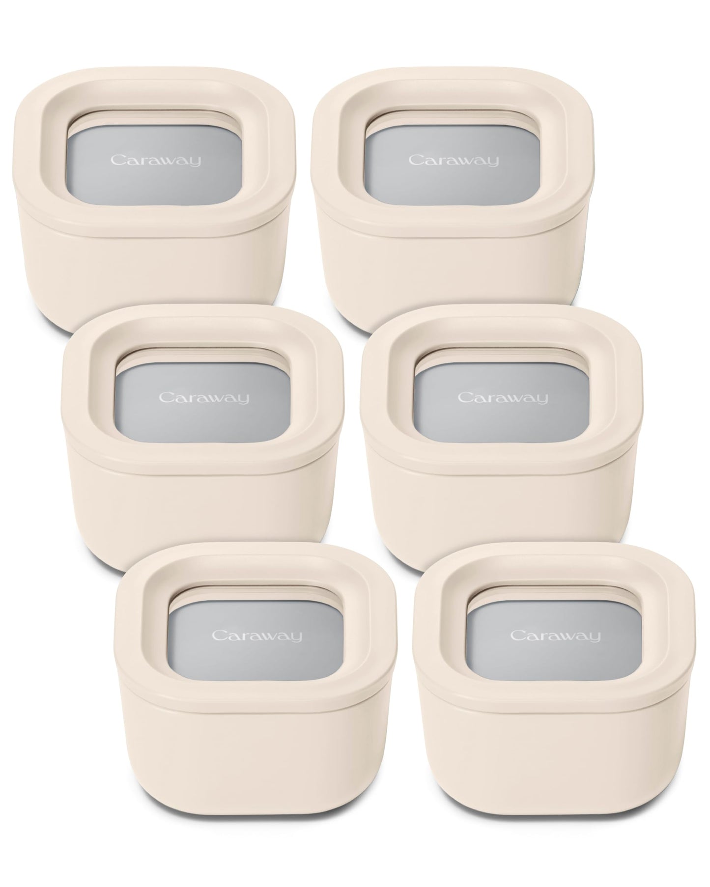 Glass Food Storage Set Ceramic Coated Lids Microwave Safe