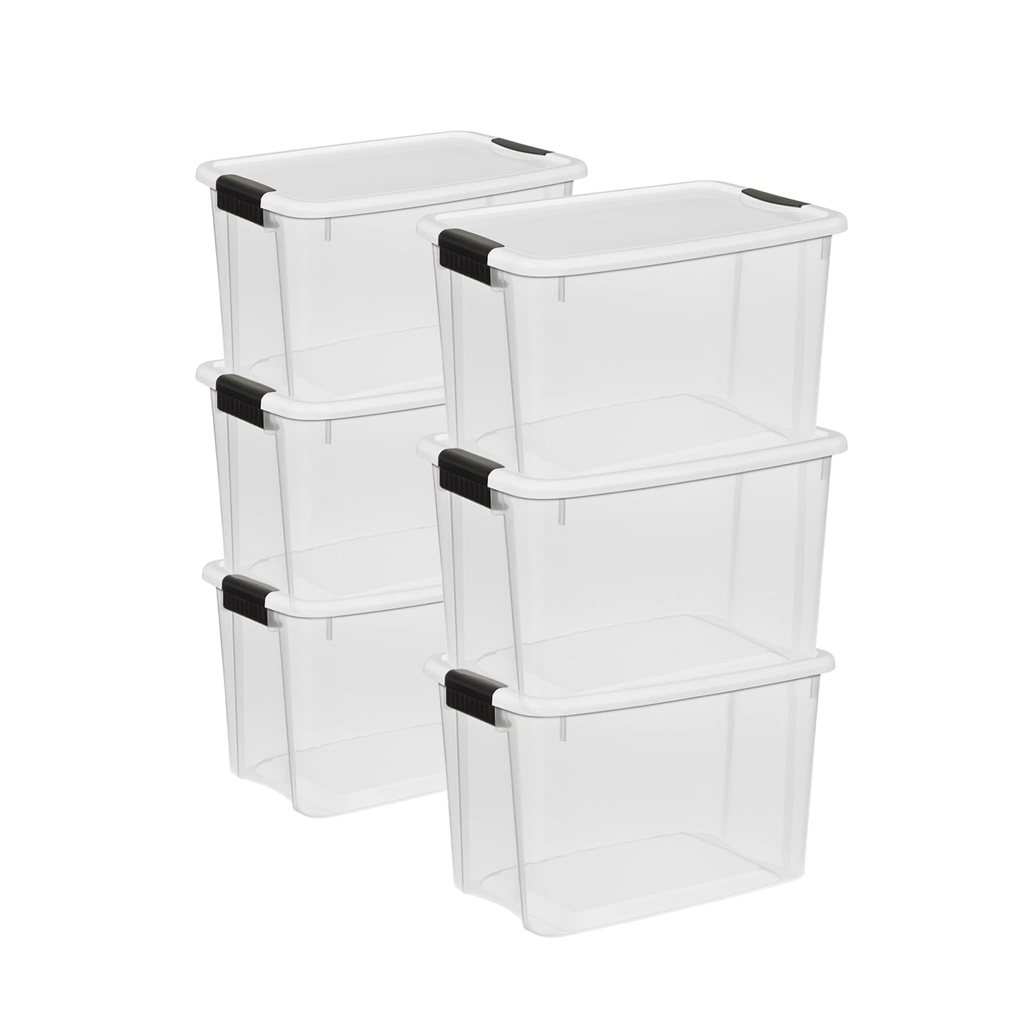 Stackable Clear Latching Storage Box Heavy Duty Organizer