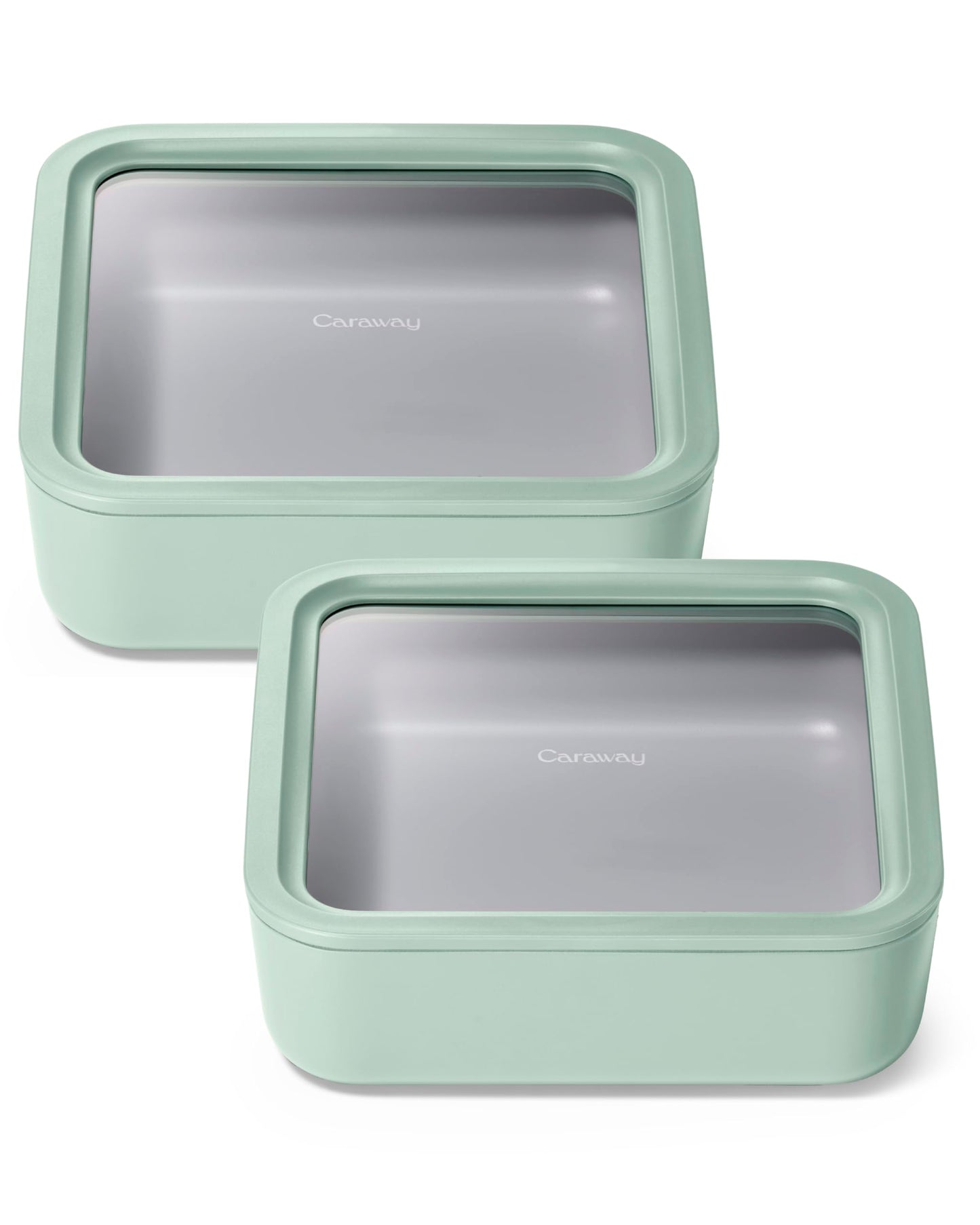 Glass Food Storage Set Ceramic Coated Lids Microwave Safe