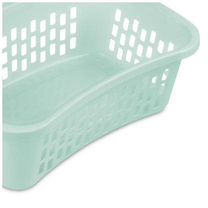 Stackable Plastic Laundry Basket with Handles 1 5 Bushel Capacity