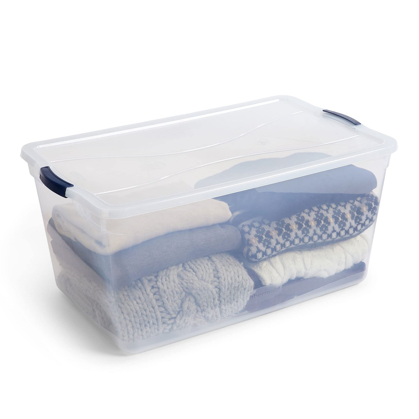 Stackable Clear Storage Box with Lid BPA Free Made in USA