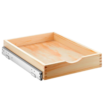 Wooden Pull Out Cabinet Organizer Soft Close Slide Shelves