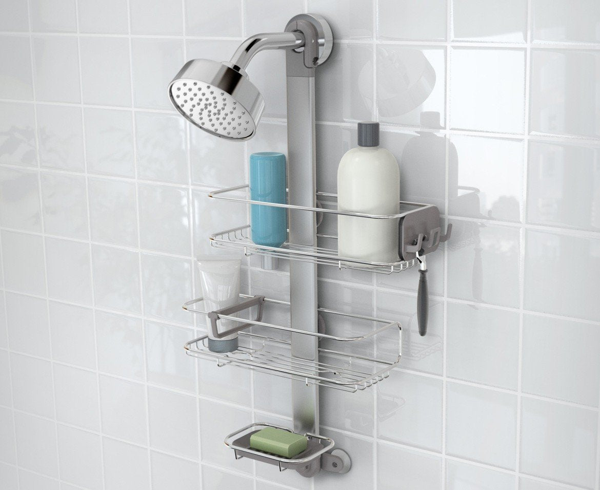 Adjustable Shower Caddy Rust Resistant Bathroom Organizer