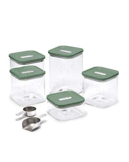 Airtight Glass Food Storage Containers with Stackable Lids