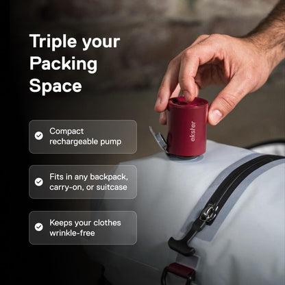 Vacuum Travel Compression Packing Bags with USB-C Pump