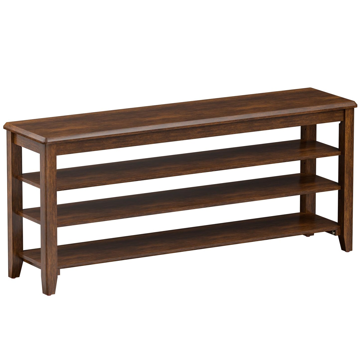 Entryway Shoe Bench Storage with Cushion Shelves