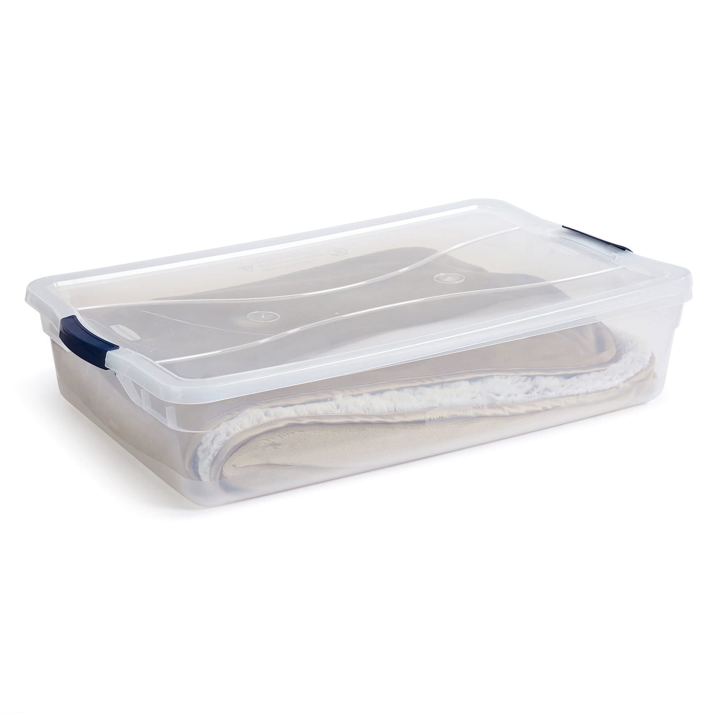 Large Clear Stackable Storage Container with Lid