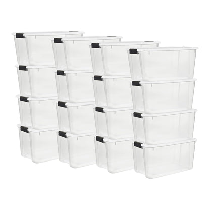 Stackable Clear Latching Storage Box Heavy Duty Organizer