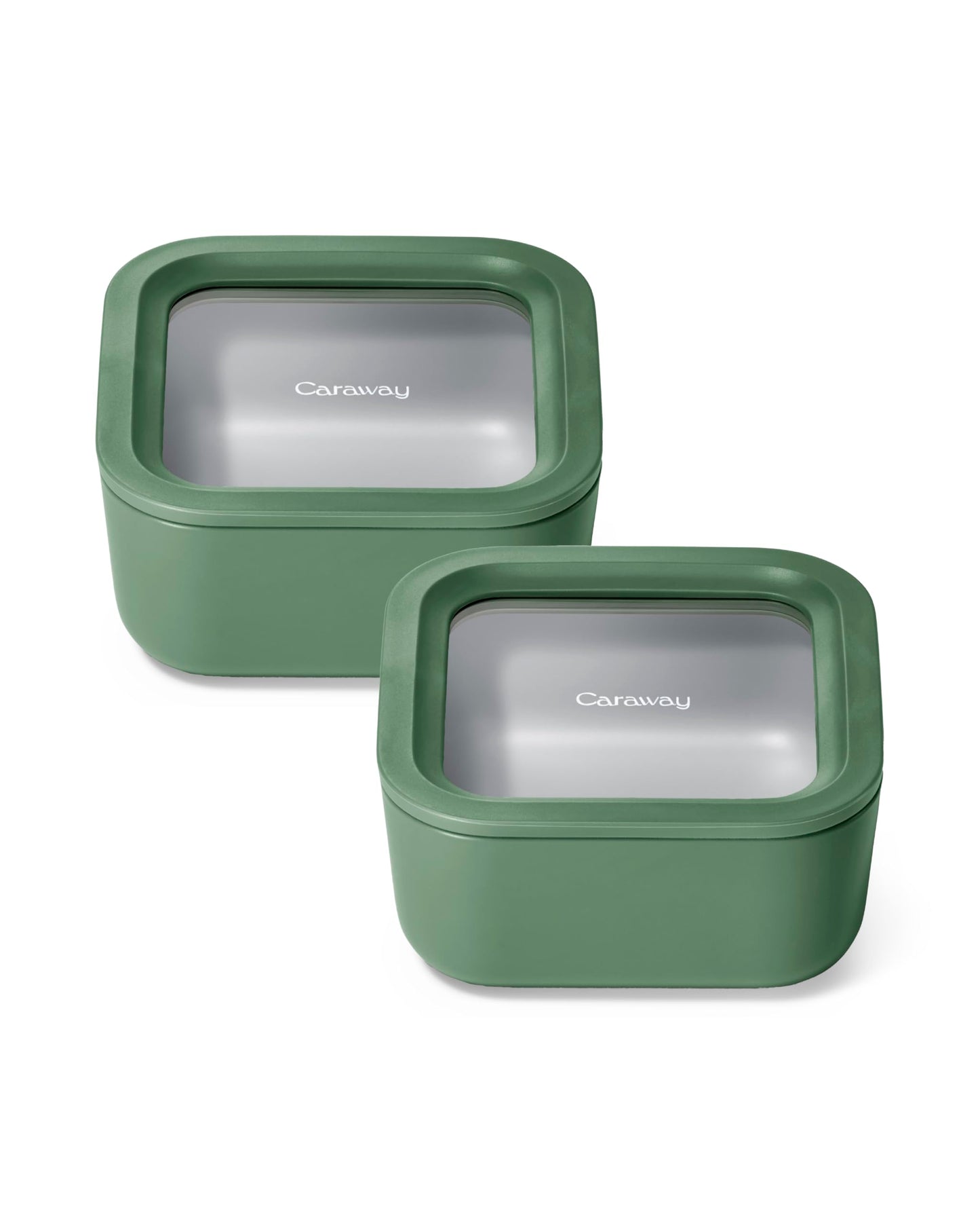 Glass Food Storage Set Ceramic Coated Lids Microwave Safe