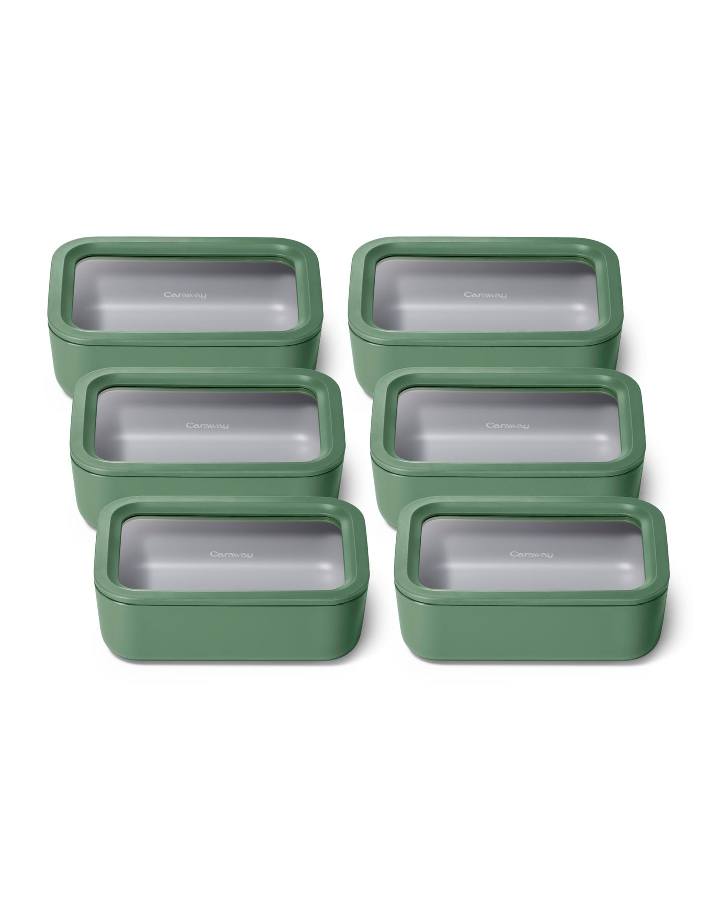 Glass Food Storage Set Ceramic Coated Lids Microwave Safe