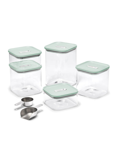 Airtight Glass Food Storage Containers with Stackable Lids