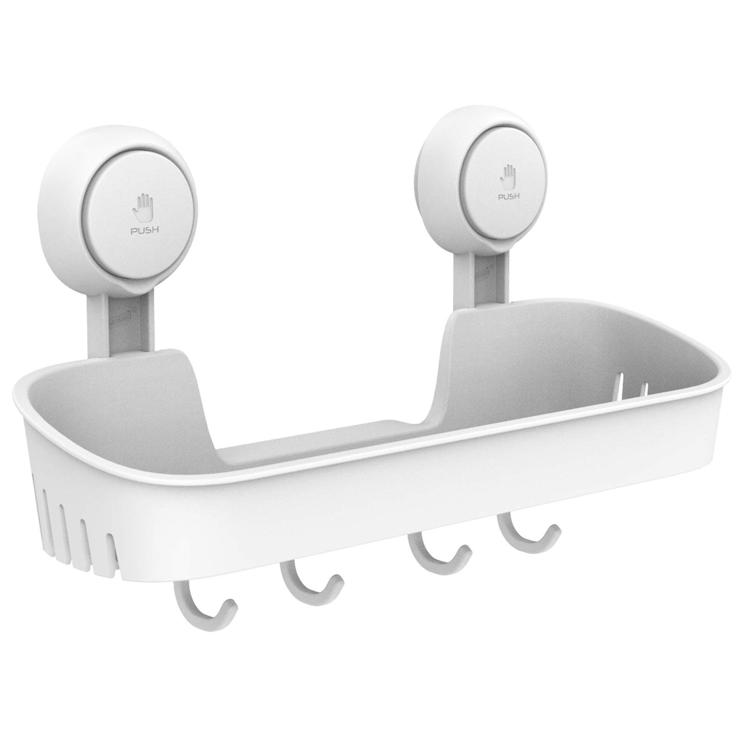 TAILI Suction Shower Caddy with 4 Hooks