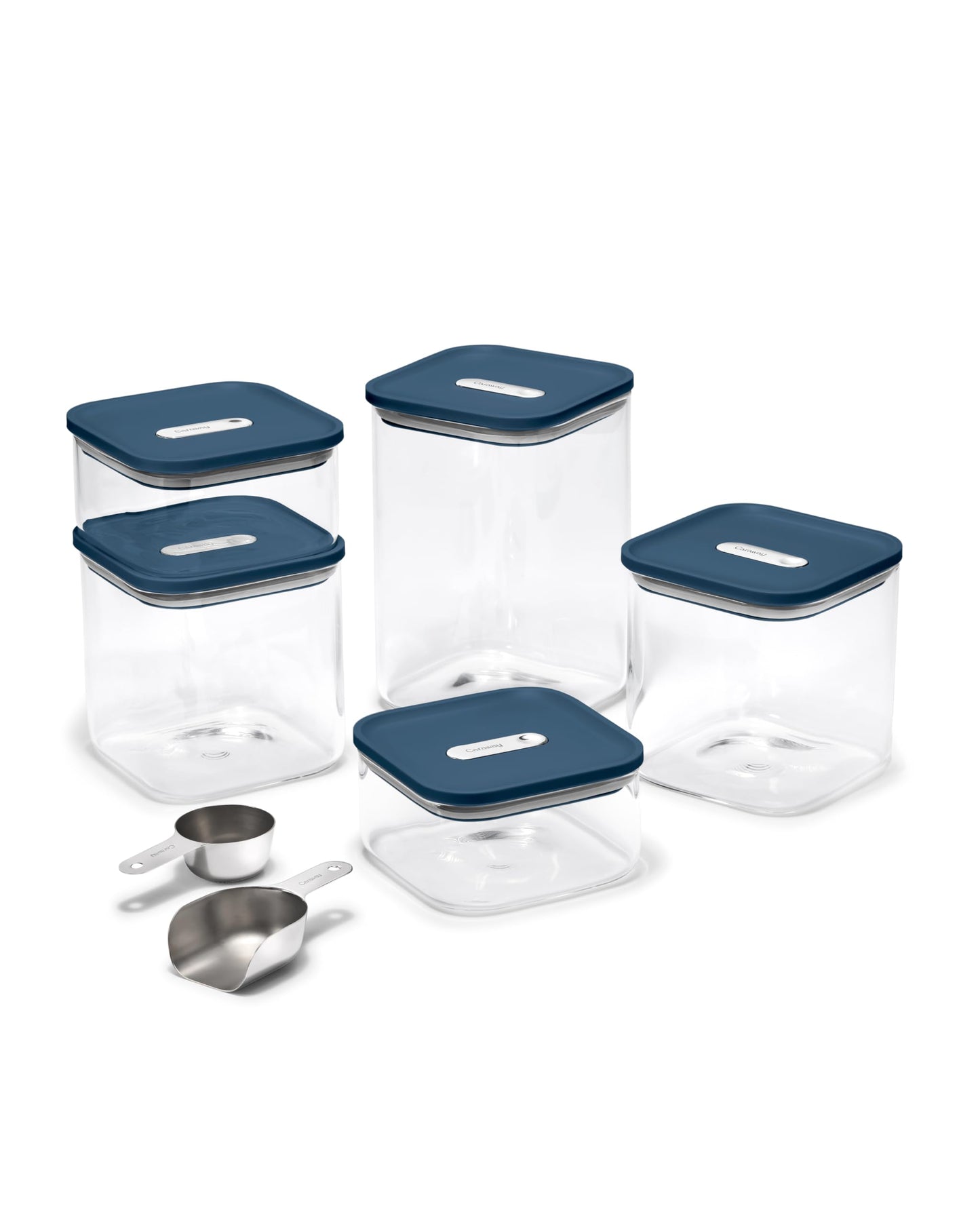 Airtight Glass Food Storage Containers with Stackable Lids