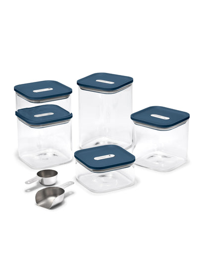 Airtight Glass Food Storage Containers with Stackable Lids