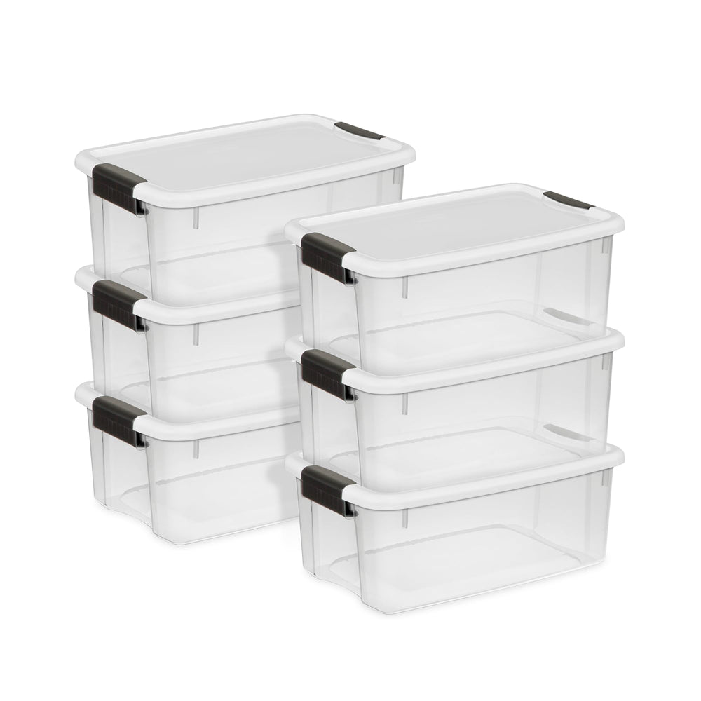 Stackable Clear Latching Storage Box Heavy Duty Organizer