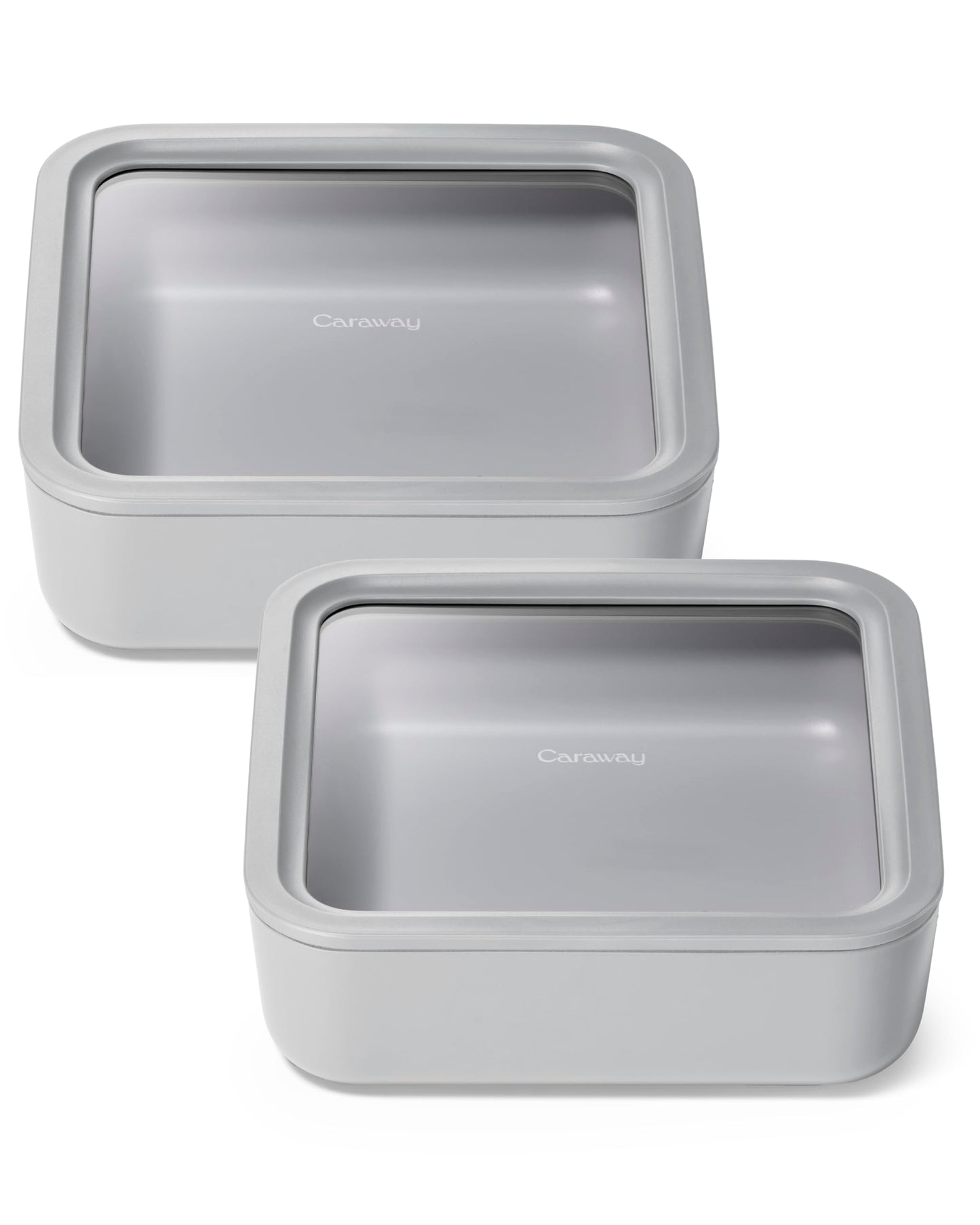 Glass Food Storage Set Ceramic Coated Lids Microwave Safe
