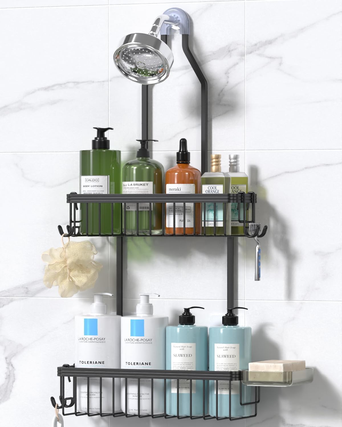 YASONIC Never Rust Hanging Shower Caddy Aluminum Organizer