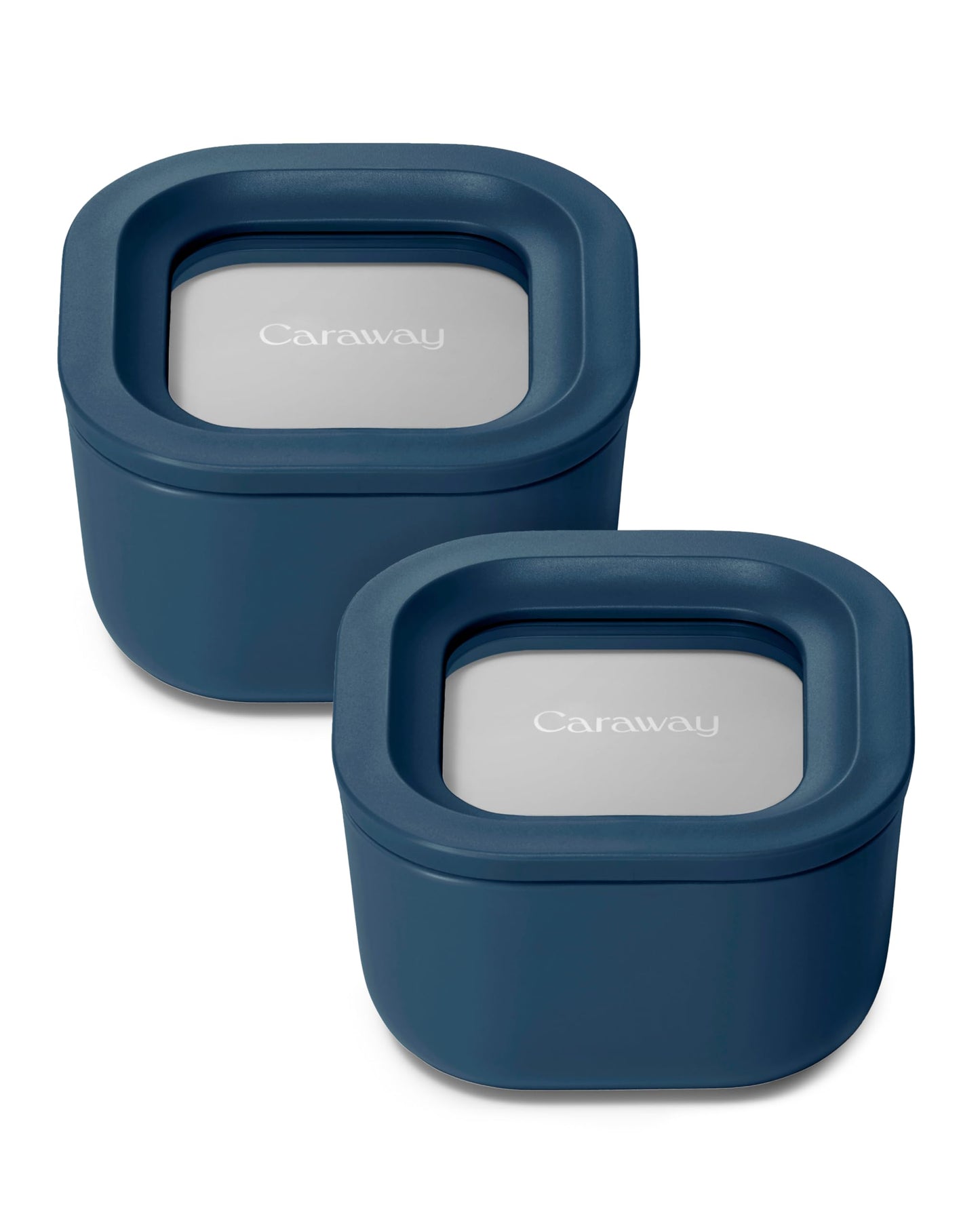 Glass Food Storage Set Ceramic Coated Lids Microwave Safe