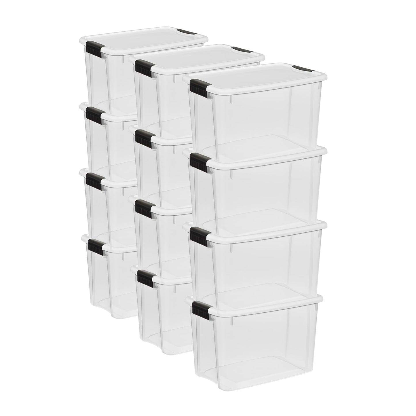 Stackable Clear Latching Storage Box Heavy Duty Organizer