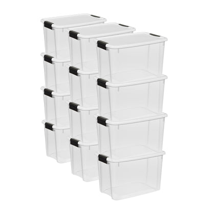 Stackable Clear Latching Storage Box Heavy Duty Organizer