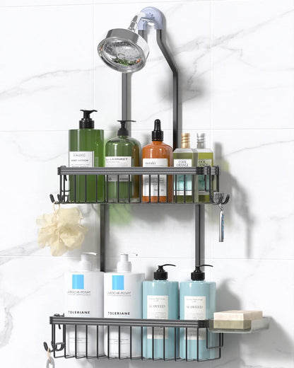 YASONIC Never Rust Hanging Shower Caddy Aluminum Organizer