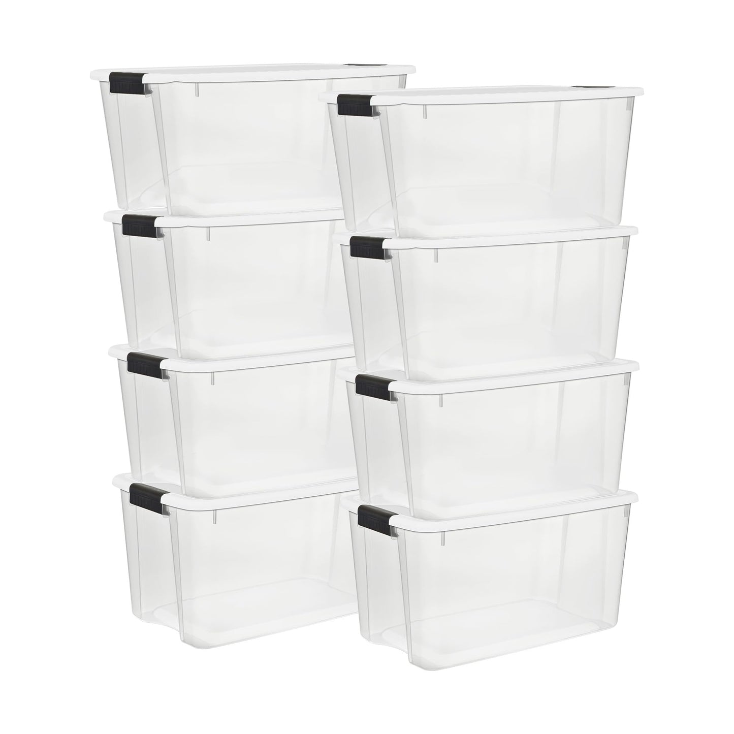 Stackable Clear Latching Storage Box Heavy Duty Organizer