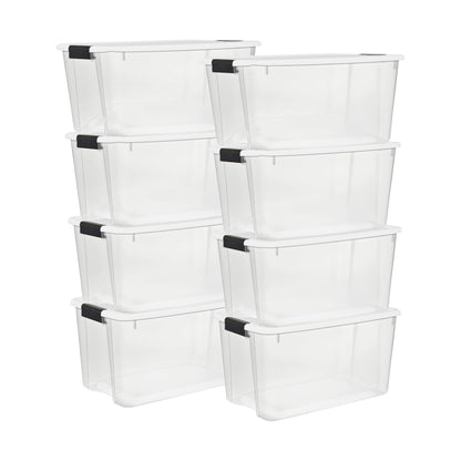 Stackable Clear Latching Storage Box Heavy Duty Organizer