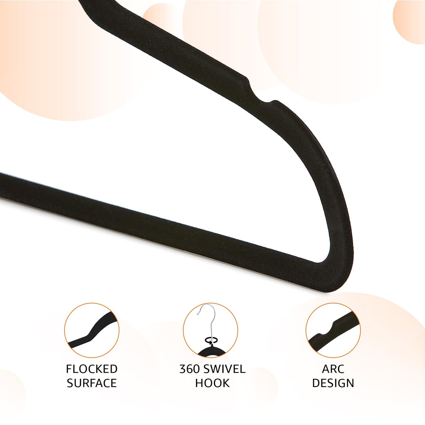 Slim Velvet Non Slip Suit Clothes Hangers