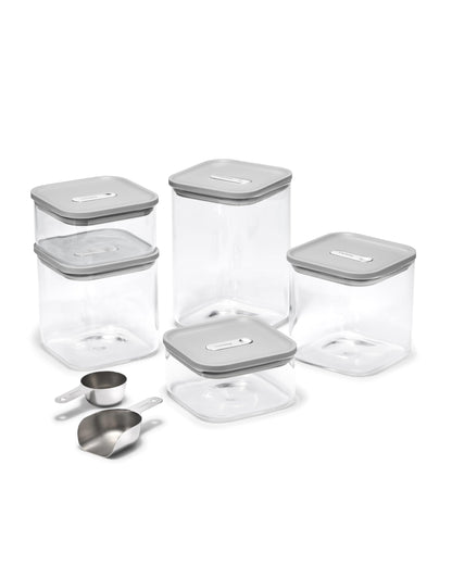 Airtight Glass Food Storage Containers with Stackable Lids
